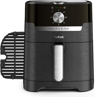 Tefal Air Fryer, EasyFry Classic, 2-In-1, Air Fryer And Grill, 4.2L, 8 Programs, 1400W, Easy to Clean, Adjustable Temperature, Timer, 60Hz, EY501828, Black