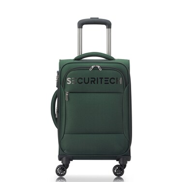 Securitech Vanguard by Delsey Expendable Double wheel cabin trolley luggage bag 55cm Green