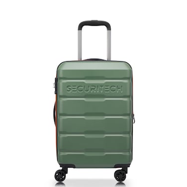 Securitech Citadel by Delsey Expendable Double wheel cabin trolley luggage bag 55cm Green