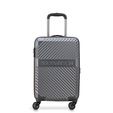 Securitech Patrol by Delsey Expendable Double wheel cabin trolley luggage bag 55cm Grey