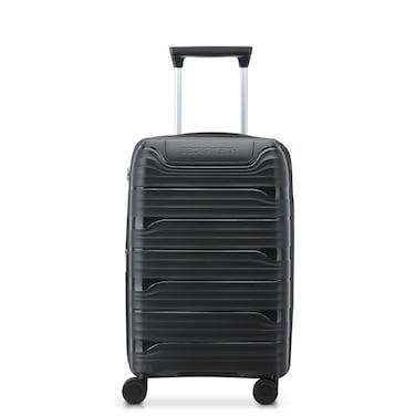 Securitech Dune by Delsey Expendable Double wheel cabin trolley luggage bag 55cm Black