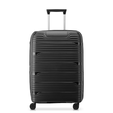 Securitech Dune by Delsey Expendable Double wheel cabin trolley luggage bag 82cm Black