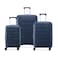 Securitech Dune by Delsey Expendable Double wheel trolley 3pcs set (L+M+S) 55/70/82cm Navy