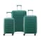 Securitech Dune by Delsey Expendable Double wheel trolley 3pcs set (L+M+S) 55/70/82cm Green