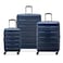 Securitech Citadel by Delsey Expendable Double wheel trolley 3pcs set (L+M+S) 55/70/82cm Navy