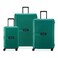 Securitech Stone by Delsey Hardcase Double wheel trolley 3pcs set (L+M+S) 55/70/82cm Green