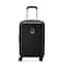 United Colors of Benetton Hardside 4-Double Wheel Luggage Trolley Cabin Suitcase 55cm Noir