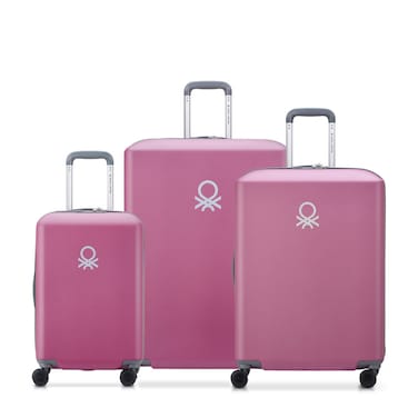 UCB Hard Shell Nesting Suitcase Set 55/70/82 cm Pink