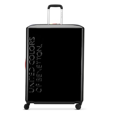 United Colors of Benetton Double Wheel Luggage Trolley Suitcase 70cm Noir