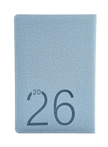 أجندة 2026، مخطط يومي - أزرق