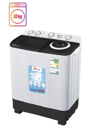 غسالة نصف اوتوماتيك حوضين سعة  10 كيلو OWM10KG