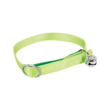طوق نايلون للقطط من زولكس، أخضر، 30 سم