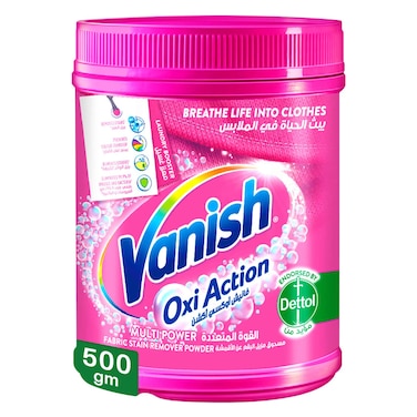Vanish Oxi Action Fabric Stain Remover Powder 500g - Coloured &amp; White Clothes