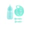 kikibebe 18 inch fat boy + purple stroller + bottle + dinner plate