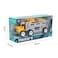 Kikibebe-Friction Truck With 2 Random Style Pull-Back Engineering Vehicle -Yellow