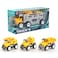 Kikibebe-Friction Truck With 2 Random Style Pull-Back Engineering Vehicle -Yellow