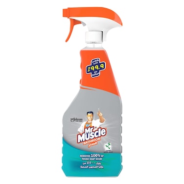 مستر ماسل بخاخ مُنظف الحمام بتركيبة قوية جديدة لإزالة رواسب الصابون، 500 مل