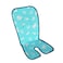 BebeFolie Stroller Self-Cooling Gel Mat, Waterproof, Anti-Fungal Fabric, Blue Color, BBM001