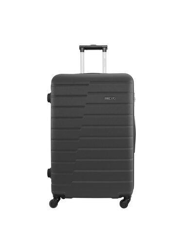 Lightweight 1 piece Single Size ABS Hard side Large Checked Baggage Travel Luggage Trolley Bag Set with Lock for men / women / unisex Hard shell strong