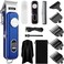 Kemei Professional Mens Hair Clippers Cordless Beard Trimmers Grooming Kit With LCD Display, Adjustable Clippers With Replacement Shell USB Rechargeable Haircut Set For Home Use &amp; Barbers