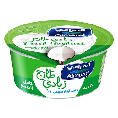 Almarai Plain Full Fat Fresh Yogurt 170g