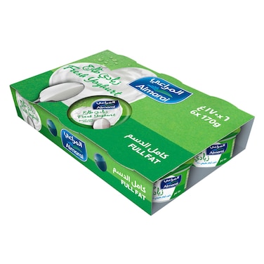 Almarai Plain Full Fat Yoghurt 170g Pack of 6