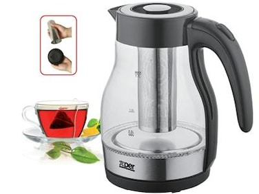 غلاية ماء اكسبير زجاج مع فلتر 2200 واط 1.7 لتر XPKF-GM22