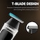STARGOLD Travel Trimmer, Magnetic Cover, Stainless Steel T-Shape Blade,Powerfull PD Alloy Motor, Fast Charging, Advanced Lock &amp; Skin Protection, SG-912 Edge