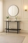 70-120 cm Wooden Reception Entrance - Black