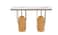 70-120 cm Wooden Reception Entrance - Gold