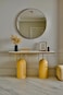 70-120 cm Wooden Reception Entrance - Gold