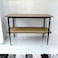 Wooden Reception Entrance with Glass 80x120x40 cm - Brown