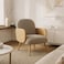 Single Wooden Chair - Beige