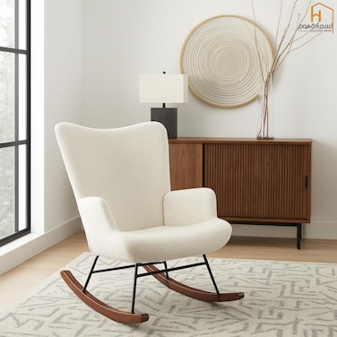 Rocking Recliner Chair - White