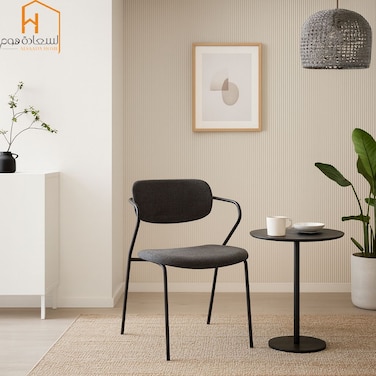 Outdoor Iron Single Chair - Light Blue