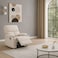 Fixed Recliner Chair - Light Gray