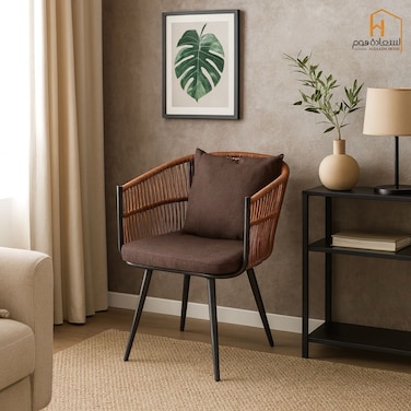 Single Fabric Chair - Brown