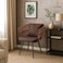 Single Fabric Chair - Brown