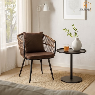 Single Fabric Chair - Cafe