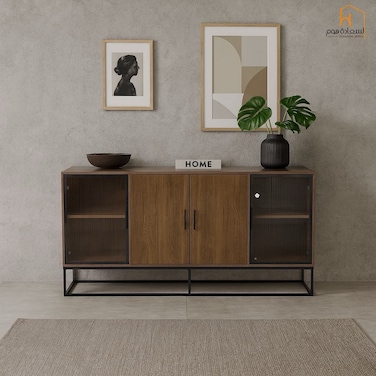 Multipurpose Buffet Cabinet - 40X90X180 cm - Coffee