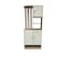 Multipurpose Wardrobe 80x32x200 - White and Beige