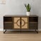 Multipurpose Buffet Cabinet - 40X90X200 cm - Coffee