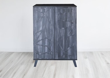 دولاب أحذية متعدد الأغراض 80×35×110-رمادى