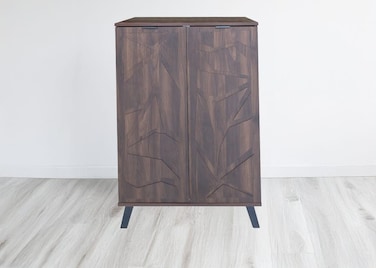 دولاب أحذية متعدد الأغراض 80×35×110- بني