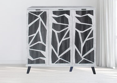 Multi-purpose shoe cabinet 120x35x110 cm - Gray