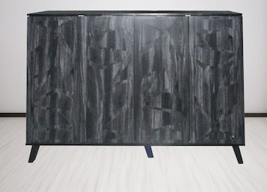 Multi-purpose shoe cabinet 160x35x110 - Dark Gray