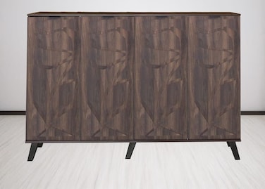 دولاب أحذية متعدد الأغراض 160×35×110-بني