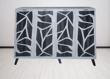 Multi-purpose shoe cabinet 160x35x110 - Gray