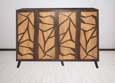 دولاب أحذية متعدد الأغراض 160×35×110-بيج