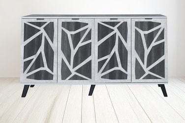 Wooden reception cabinet - 88x40x160 cm